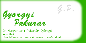 gyorgyi pakurar business card